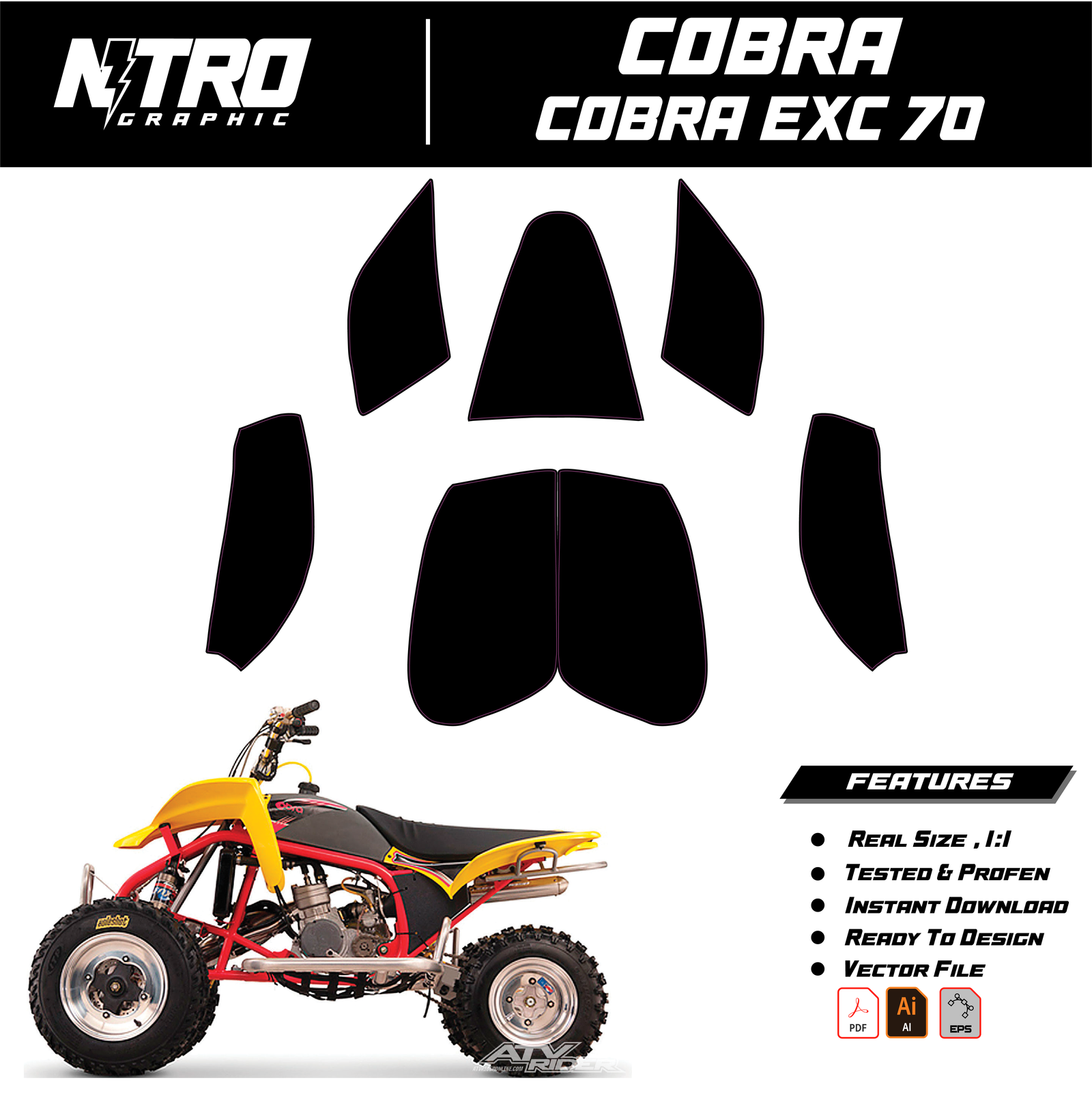TEMPLATE COBRA EXC 70 QUADS ATV