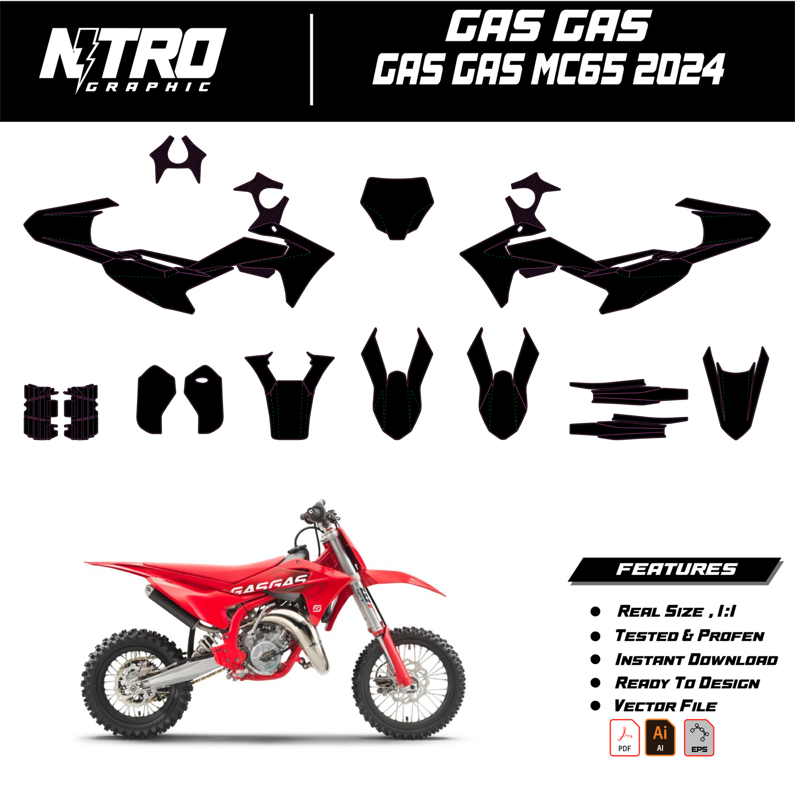 TEMPLATE GasGas MC65 2024