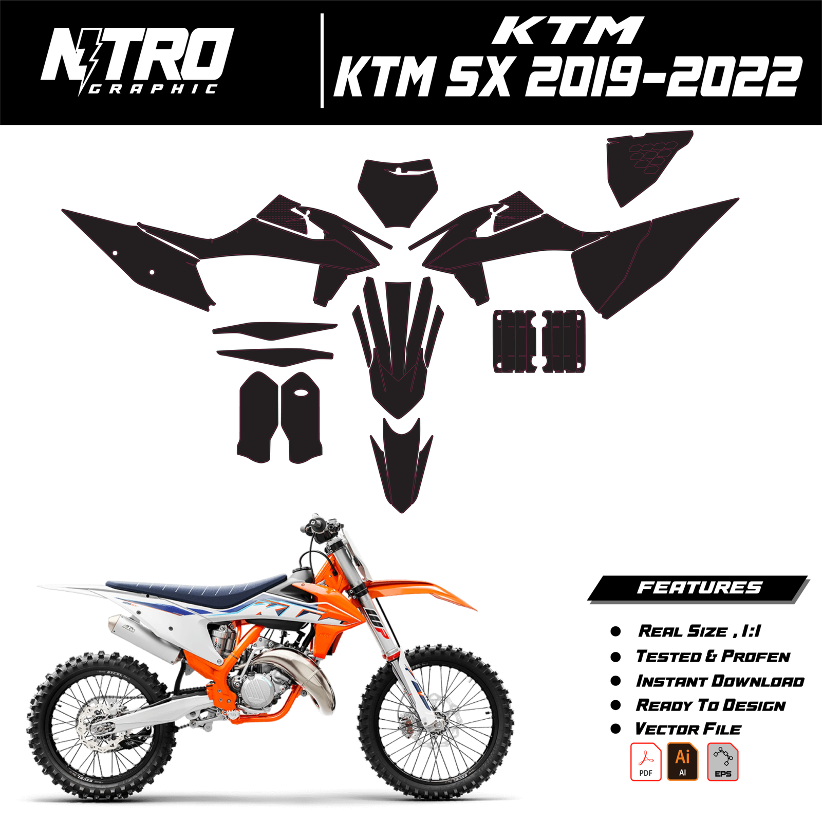 TEMPLATE KTM SX 2019 2020 2021 2022