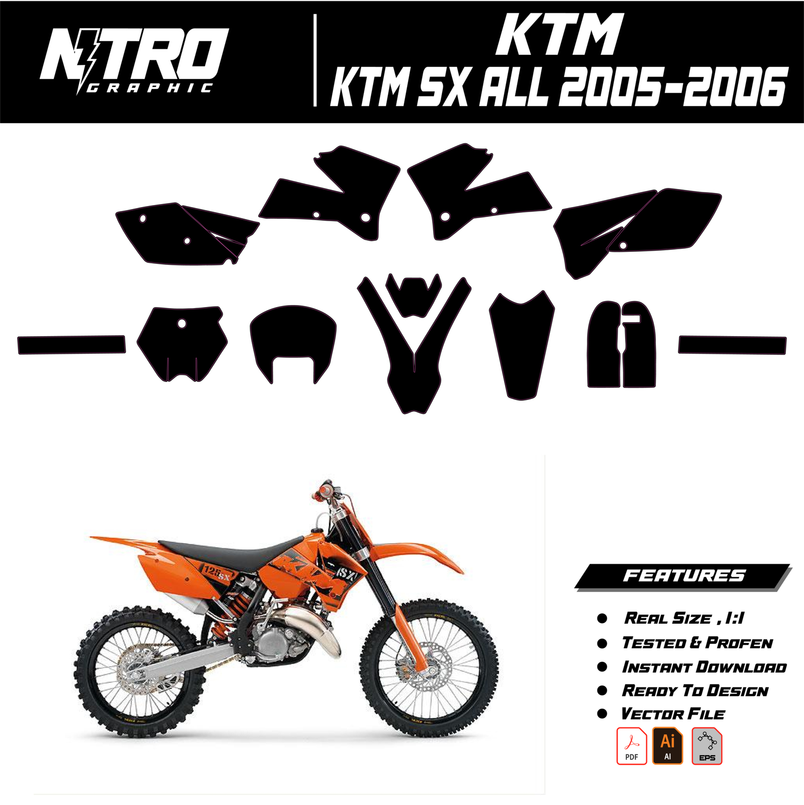 TEMPLATE KTM SX All 2005-2006