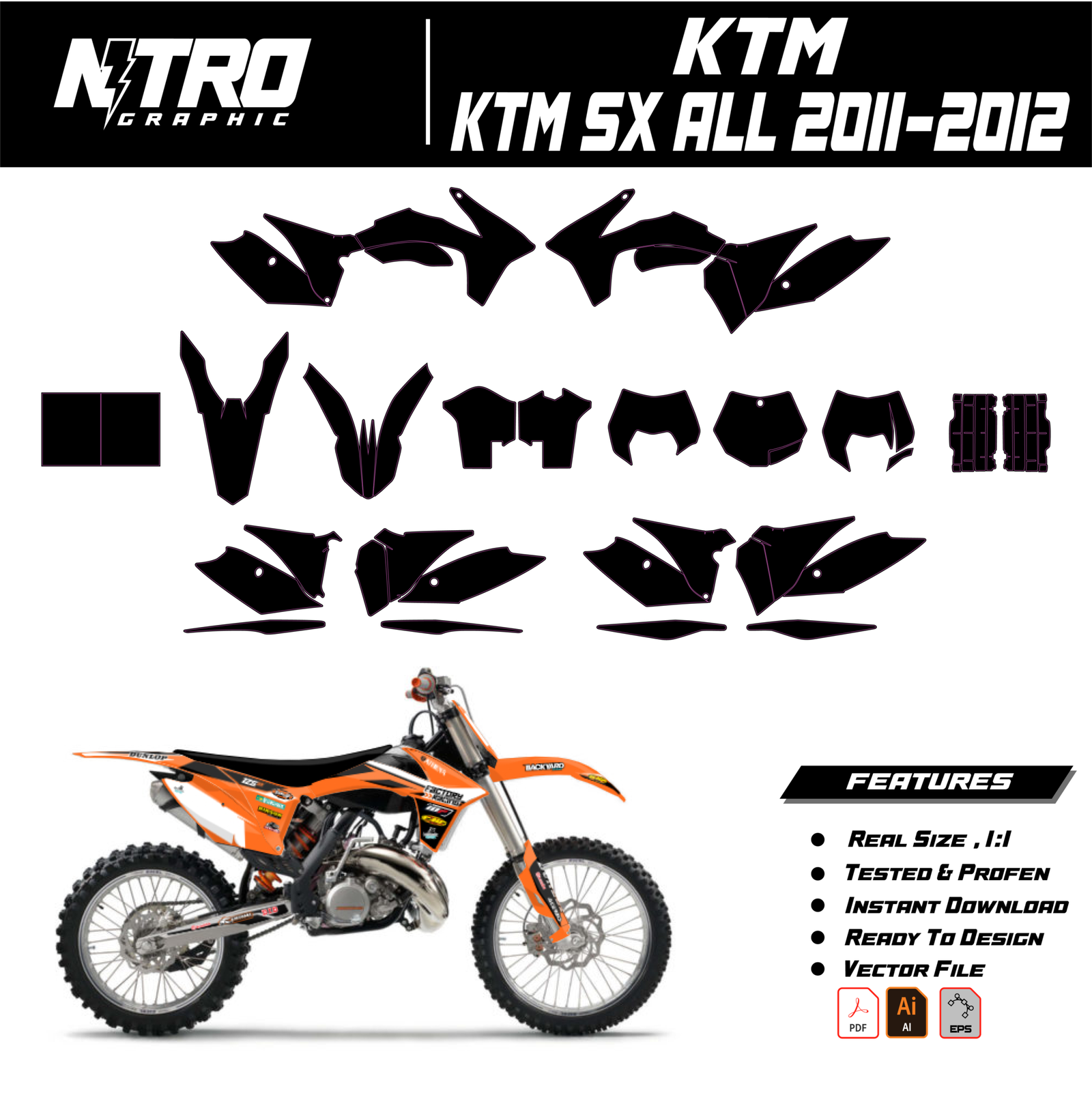 TEMPLATE KTM SX All 2011-2012