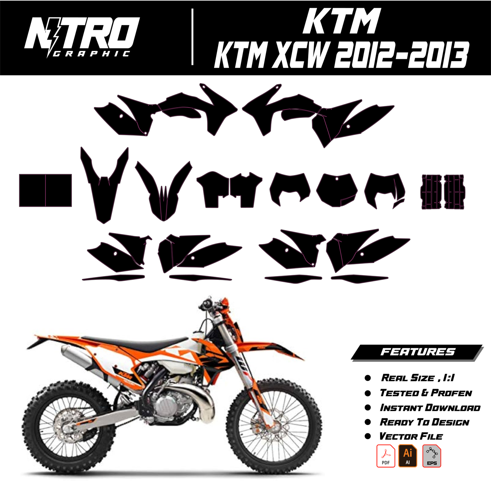 TEMPLATE KTM XCW 2012-2013