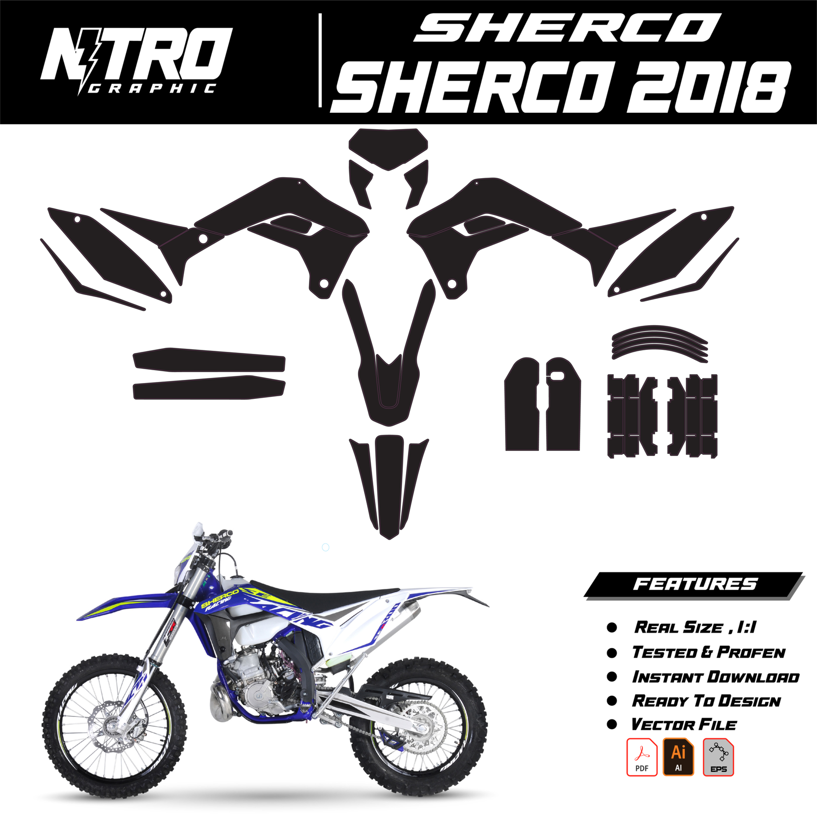 TEMPLATE SHERCO 2018