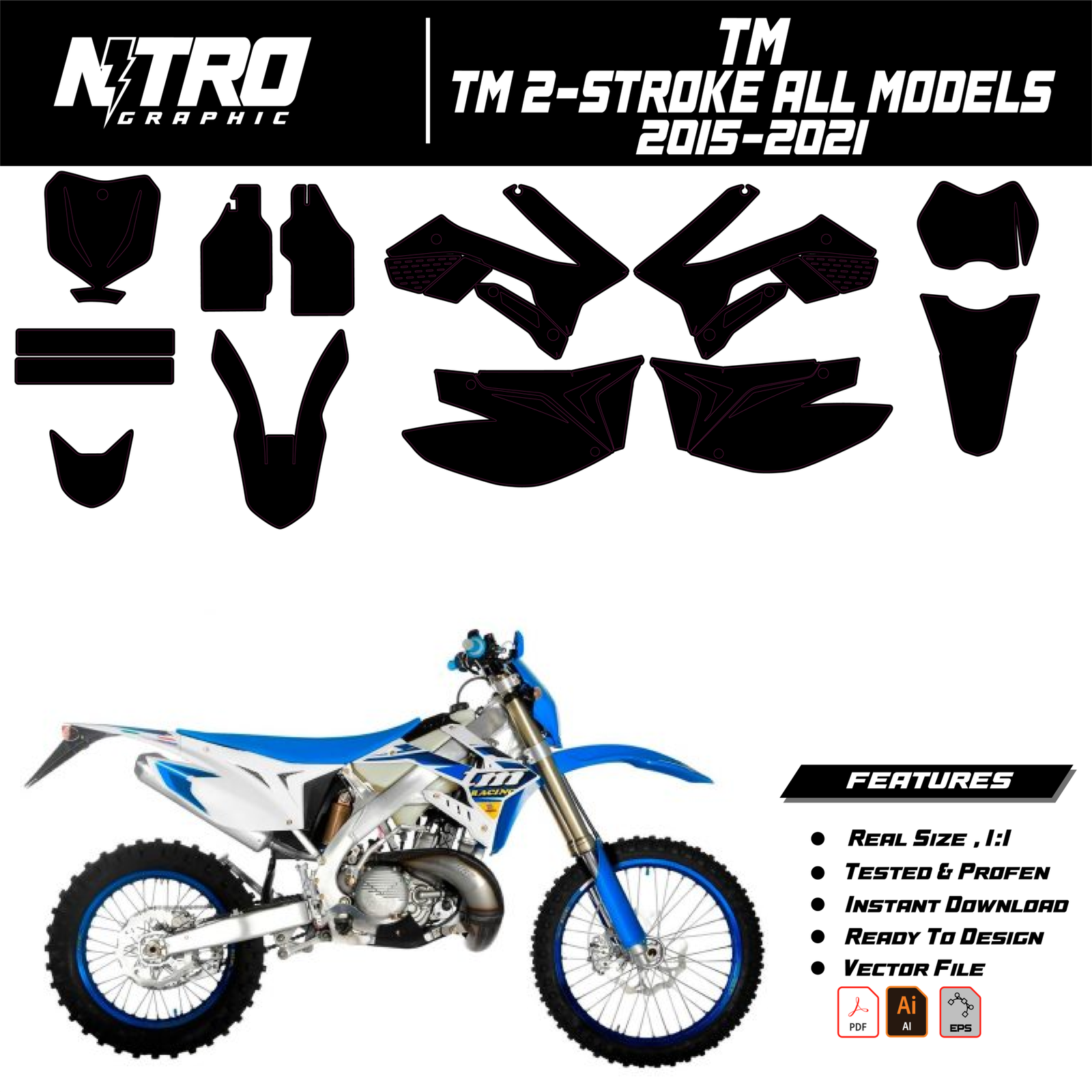 TEMPLATE TM Two 2 Stroke All Models 2015-2021