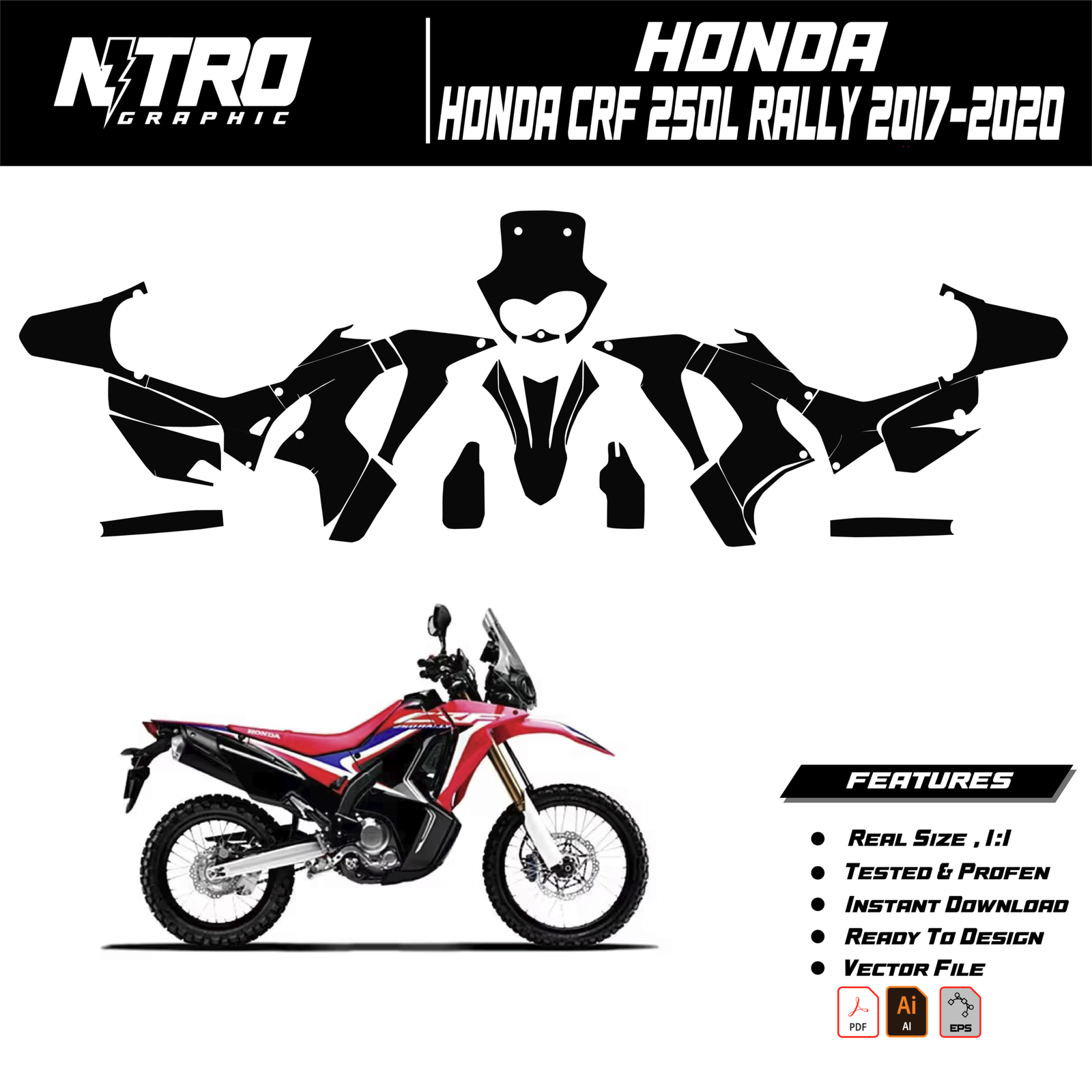 HONDA CRF 250L RALLY 2017-2020