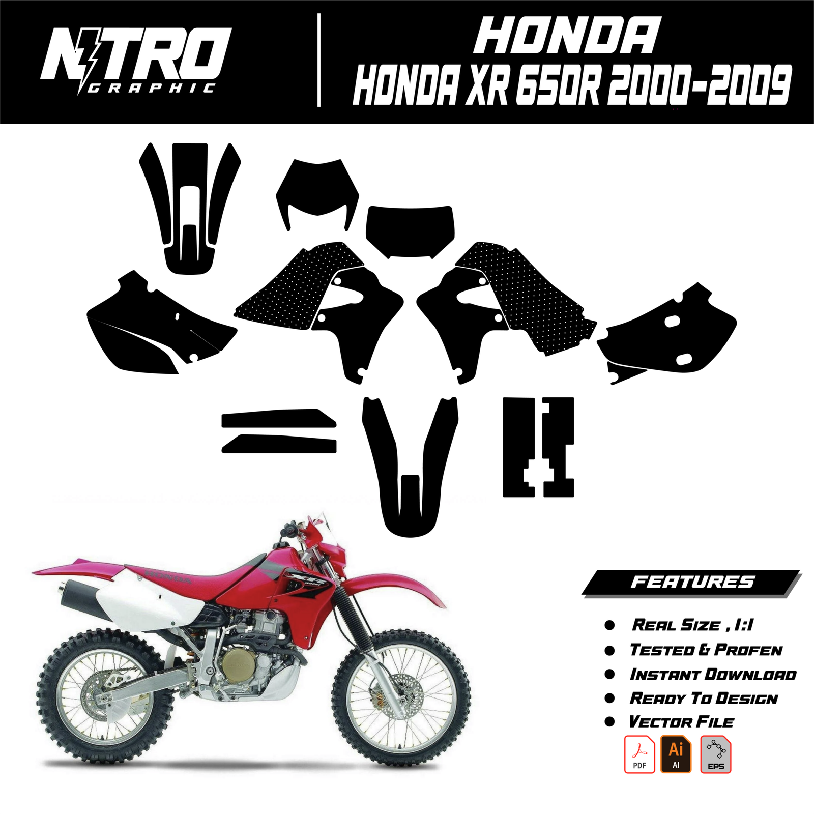 HONDA XR 650R 2000-2009