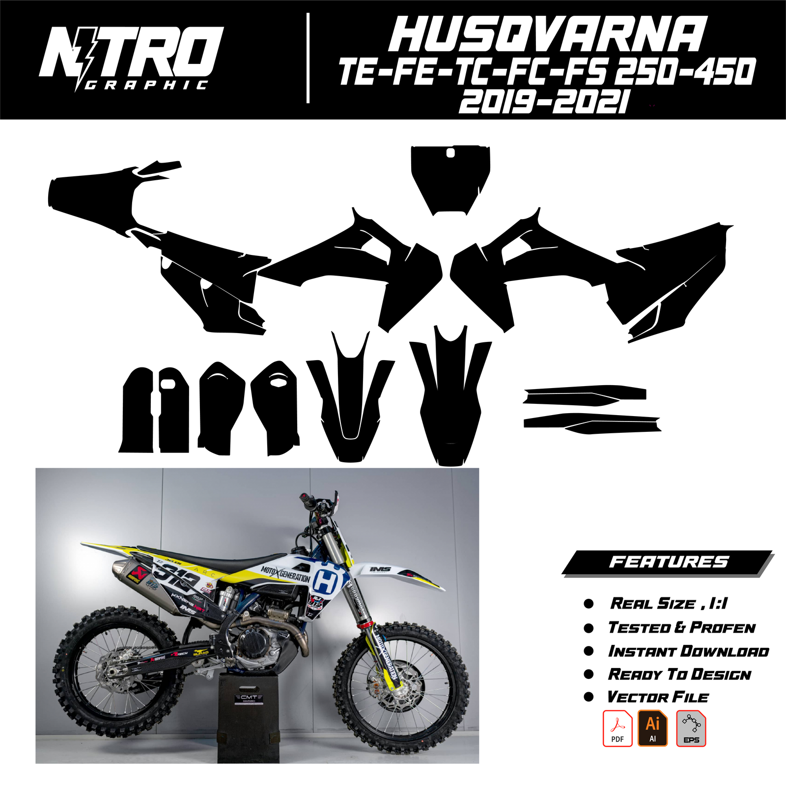 HUSQVARNA-TE-FE-TC-FC-FS 250-450 2019-2021