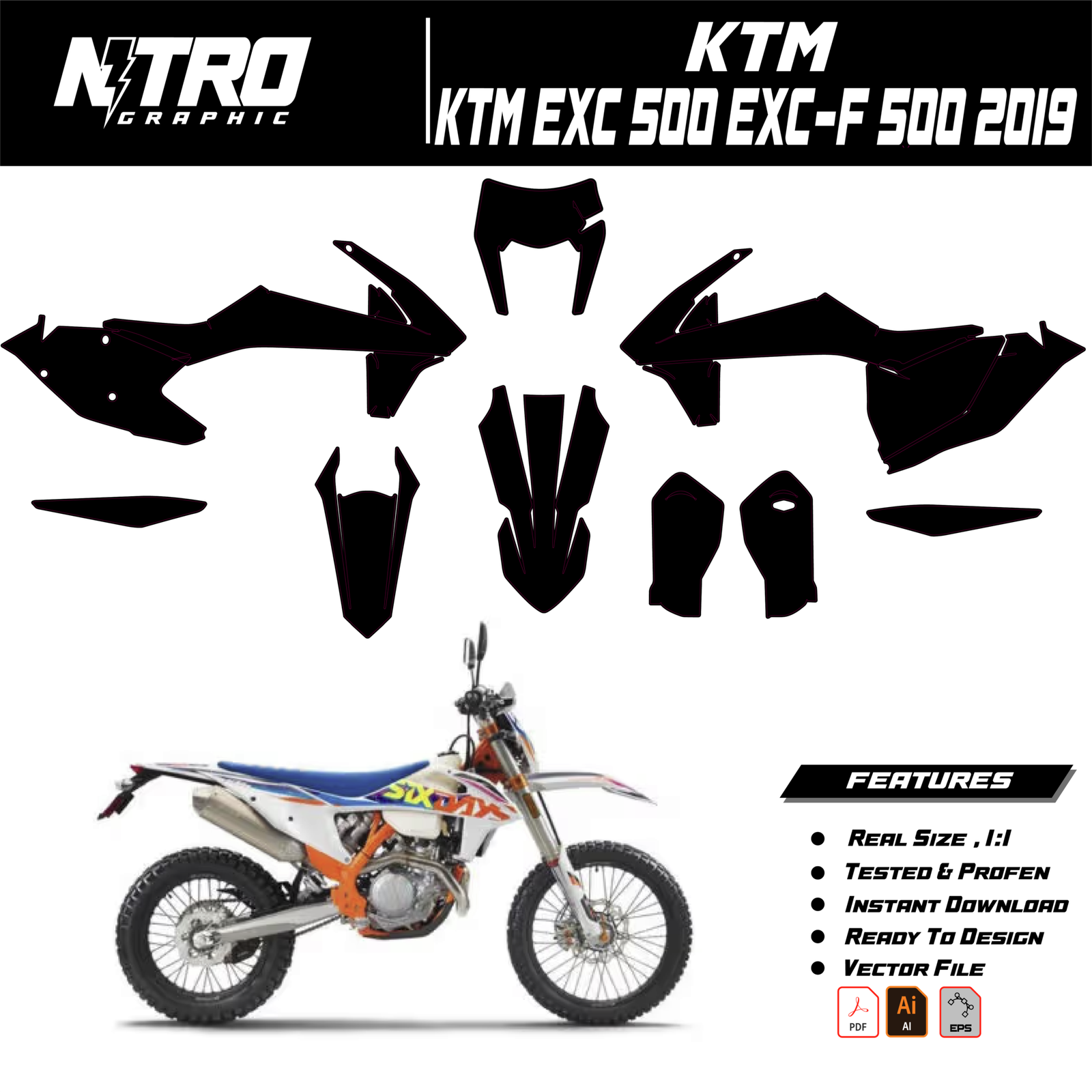 KTM EXC 500 EXC-F 500 2019