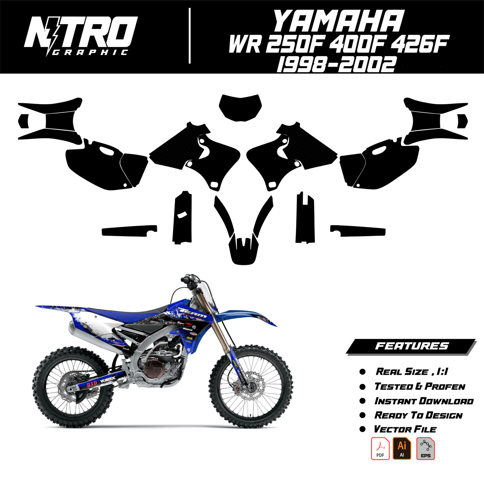 YAMAHA WR 250F 400F 426F 1998-2002