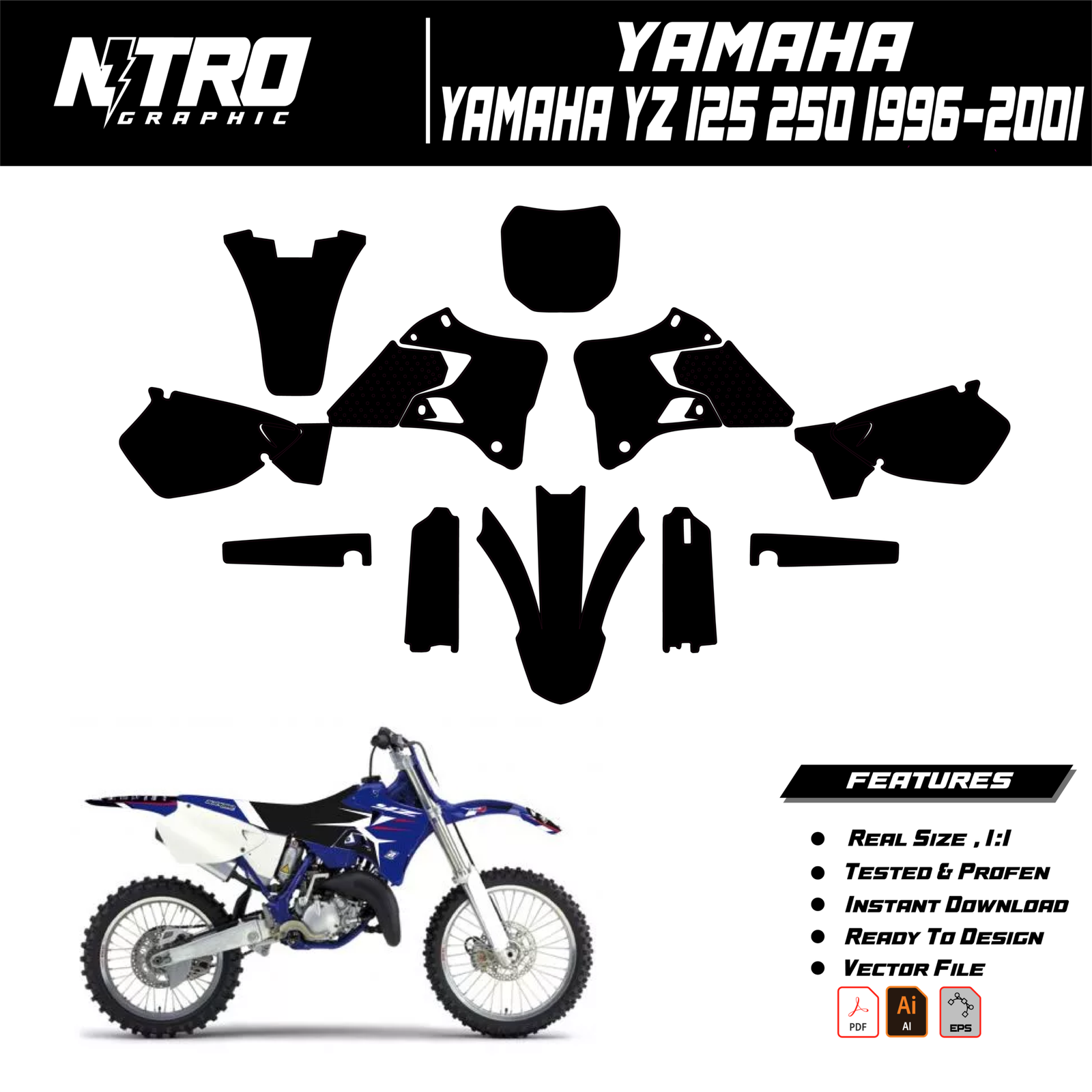 YAMAHA YZ 125 250 1996-2001