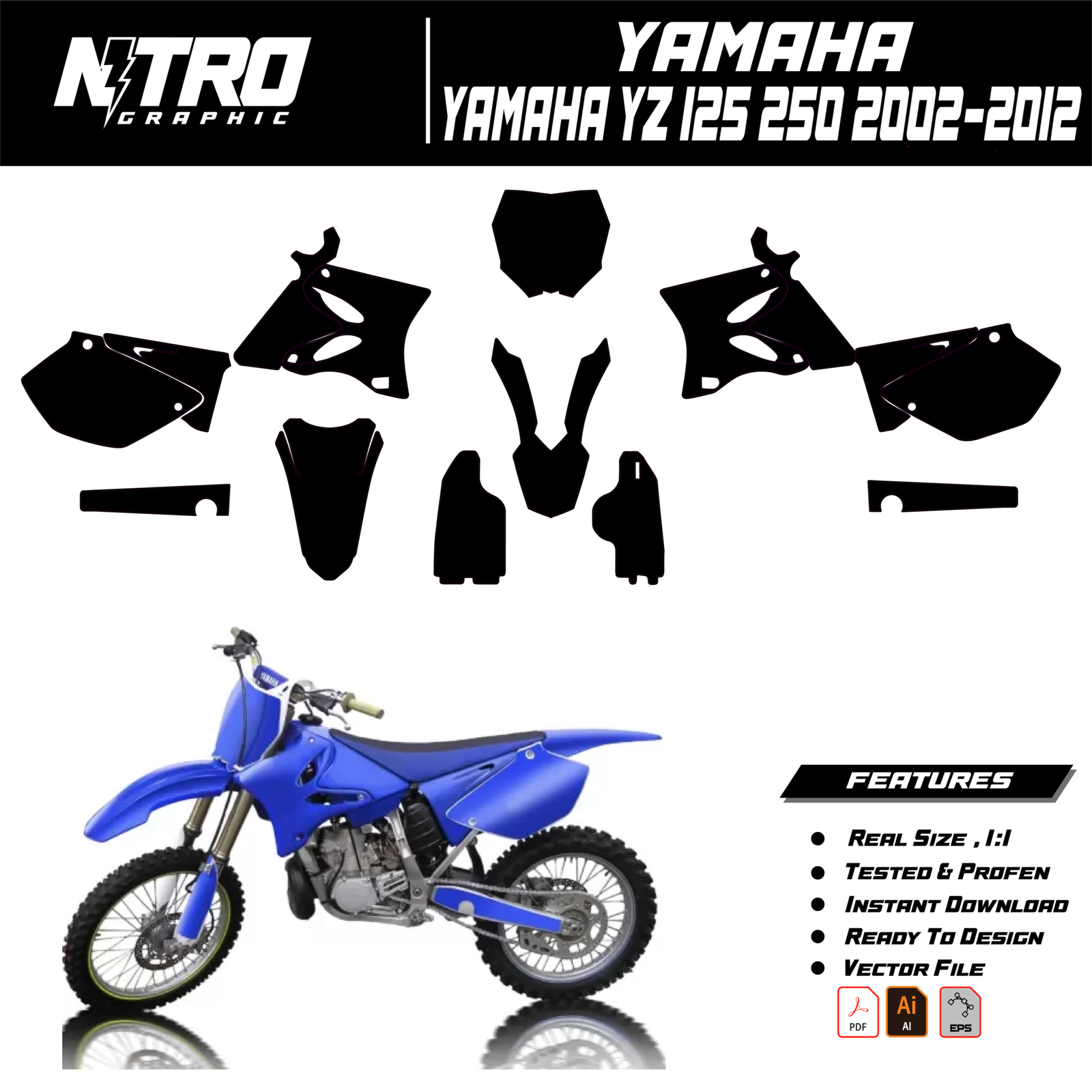 YAMAHA YZ 125 250 2002-2012
